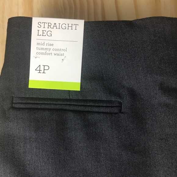 Style & Co. Petite Straight Leg Pant Grey 4P NWT - Picture 6 of 8